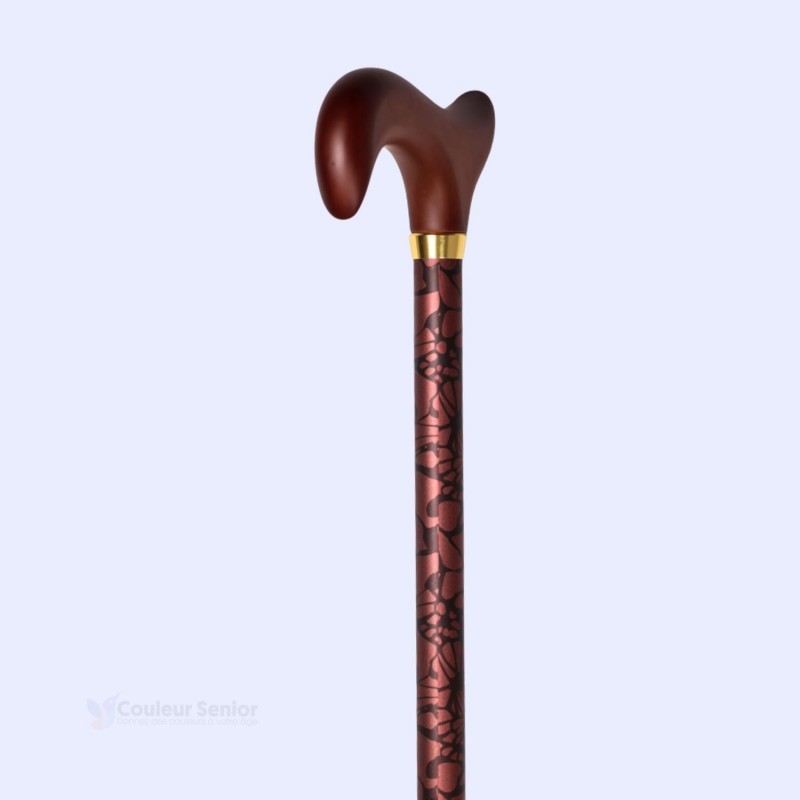 Système de réglage discret de la canne Ailes de Monarque, belle idée cadeau pour une femme senior.