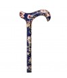 Canne de marche réglable Royal Bleu Marine – Motif floral élégant robuste et légère