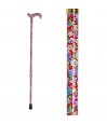 Fût en aluminium aux motifs fleurie Volubilis, excellente prévention des chutes pour une femme.