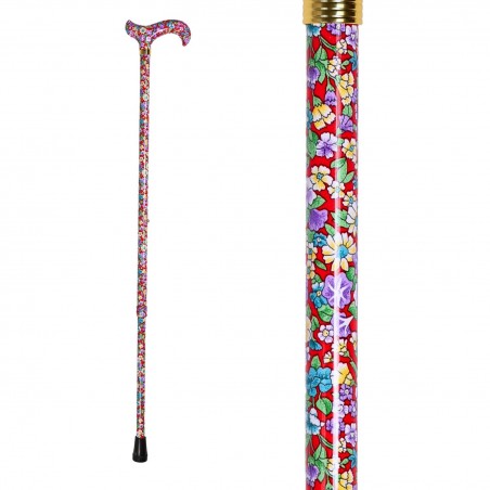 Fût en aluminium aux motifs fleurie Volubilis, excellente prévention des chutes pour une femme.