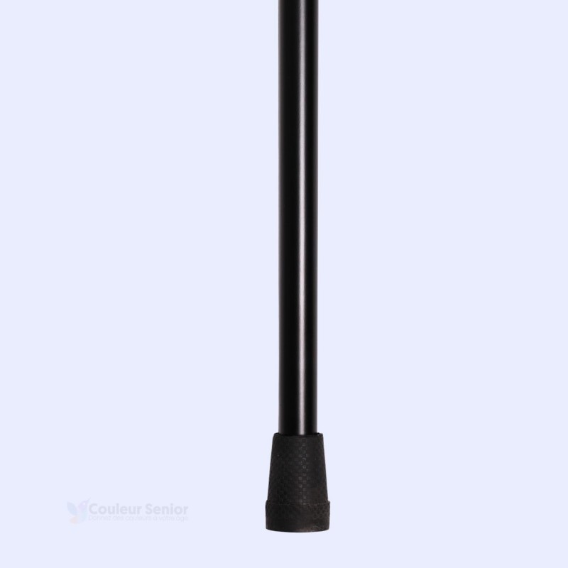 Embout de la canne de marche en bois noire CouleurSenior clé de la prévention des chutes.