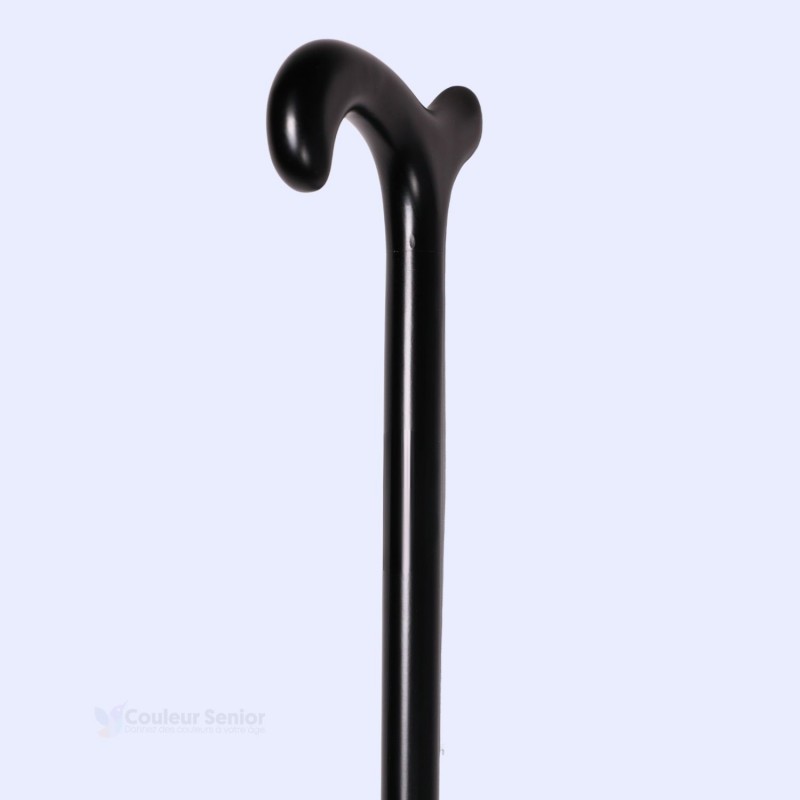 Fût élégant de la canne de marche en bois noire CouleurSenior pour sécurité à domicile.