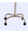 Base compacte à quatre pieds chromés avec embouts antidérapants