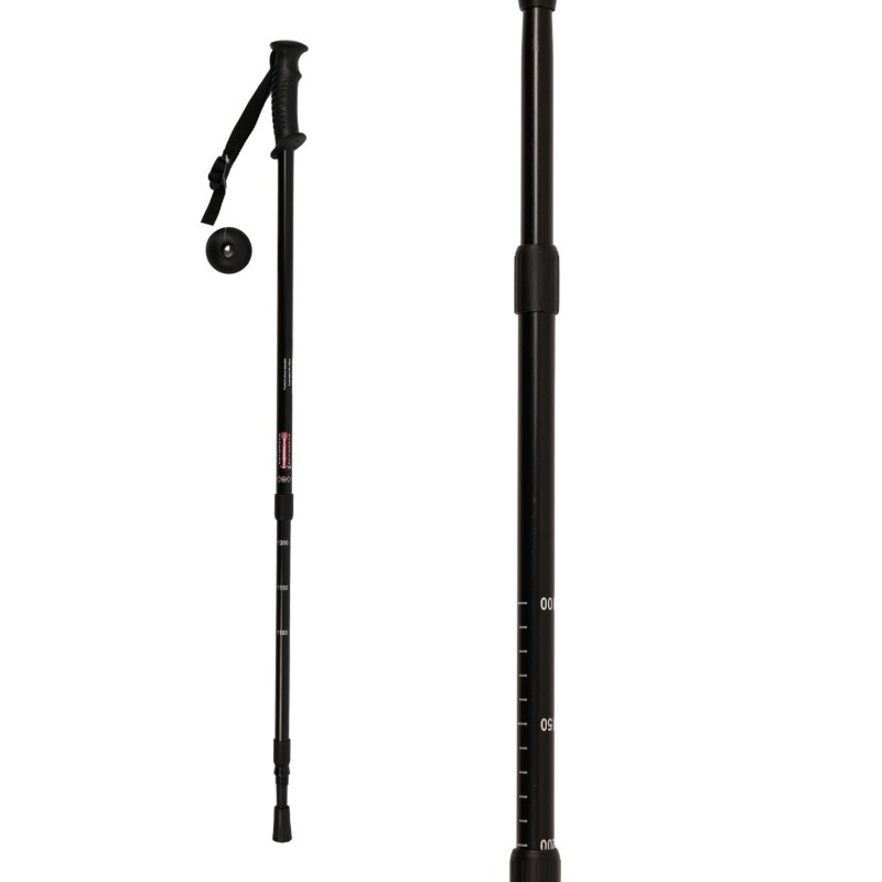Bâton de randonnée réglable 65-135 cm trés léger et solide. Pour sportif et senior et personnes âgées.