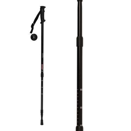 Bâton de randonnée réglable 65-135 cm trés léger et solide. Pour sportif et senior et personnes âgées.