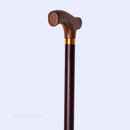 Canne Bourgogne poignée bois ergonomique pour facile prise en main et légère.