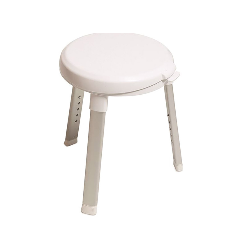 Tabouret de douche rotatif à 360 degrés, idéal pour assurer la sécurité à domicile.
