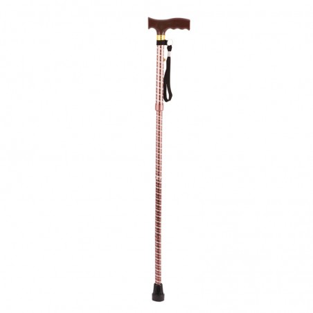 Canne de marche Victoire Or Rose facile à plier et ranger dans un sac ou une valise. Prix imbattable.