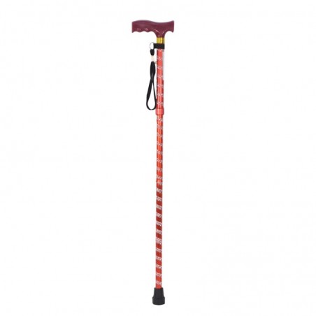Canne pliante décoratif gravé