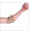 Bandeau thérapeutique gel chaud froid noué autour du coude soulagement douleur articulaire — Couleur Senior