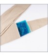 Poche de gel souple bleue 26x6,5cm pour bandeau thérapeutique chaud froid douleurs — Couleur Senior