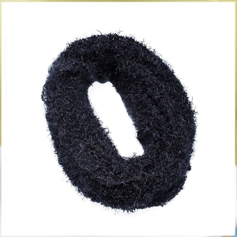 Echarpe tube noire en polyester