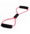 Kit musculation multifonction rouge polyamide PVC résistance progressive bras jambes torse sac transport maille polyamide noir