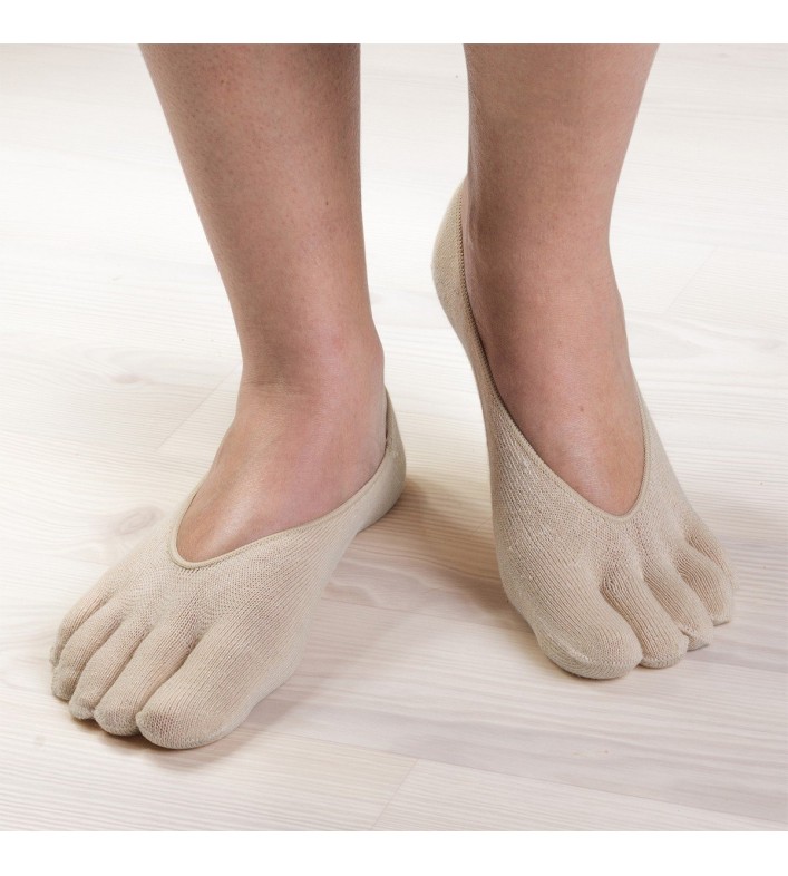 Protège pied avec doigts beige