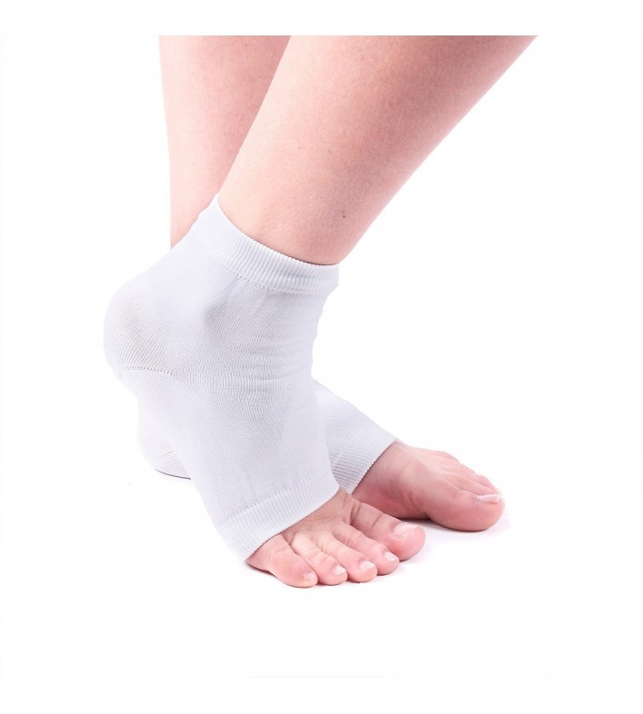 Chaussettes talons pour la nuit blanc polyamide 18.5 x 11 cm