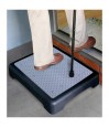 Marche compensatoire antidérapante 9 cm hauteur demi-marche large 49x39 cm pieds stabilisateurs intégrés charge maximale 150 kg