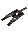 Support genou magnétique motif floral