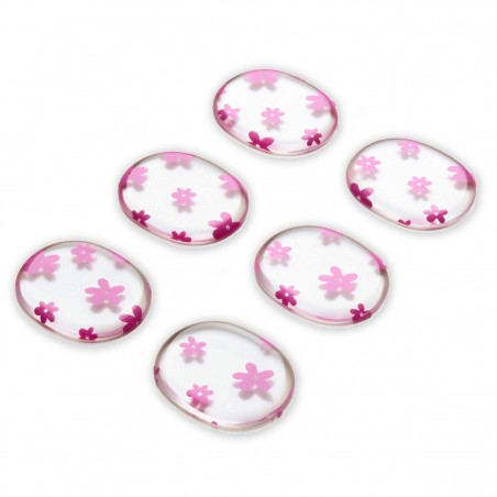 6 coussinets gel motifs fleurs