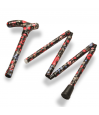 Canne pliante réglable alu fruits sur fond noir Canne pliante réglable alu fruits sur fond noir