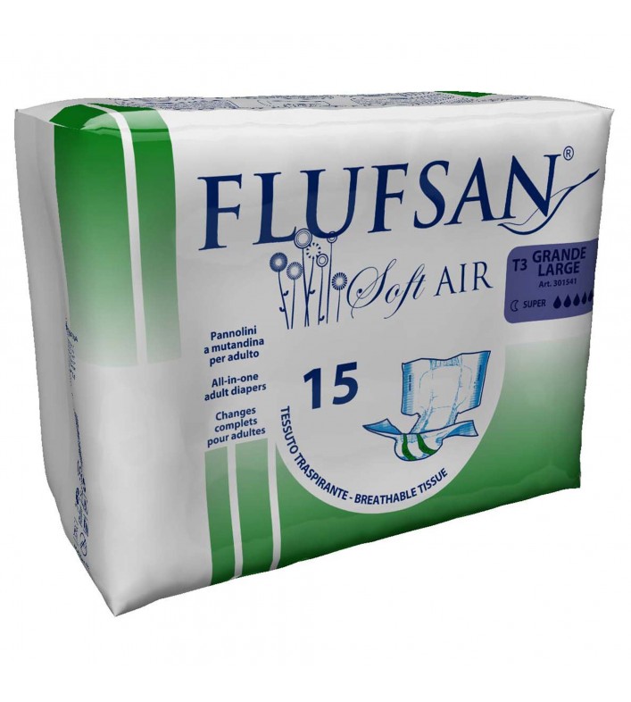 Cœur ultra-absorbant du change complet Super Nuit, taille L : une excellente protection anti-fuites.