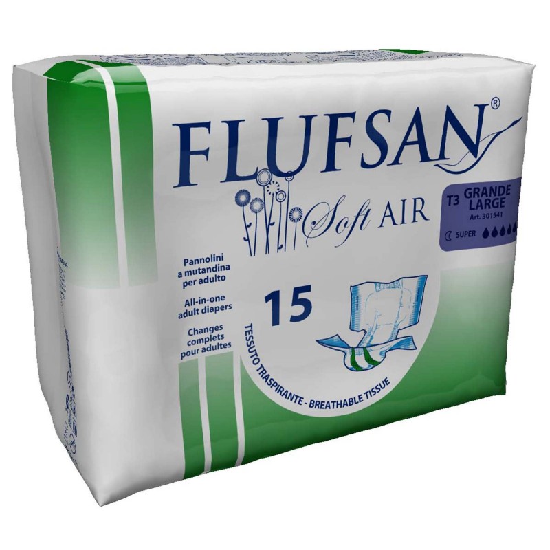 Cœur ultra-absorbant du change complet Super Nuit, taille L : une excellente protection anti-fuites.