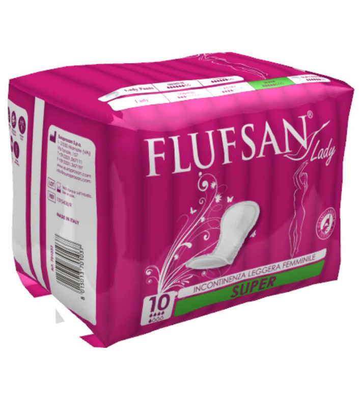 Absorbant féminin capacité supérieure. Protection de jour pour incontinence légère, discrète sous les vêtements.