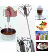 Fouet automatique inox utilisé pour omelette chantilly mayonnaise milkshake rotation automatique — Couleur Senior