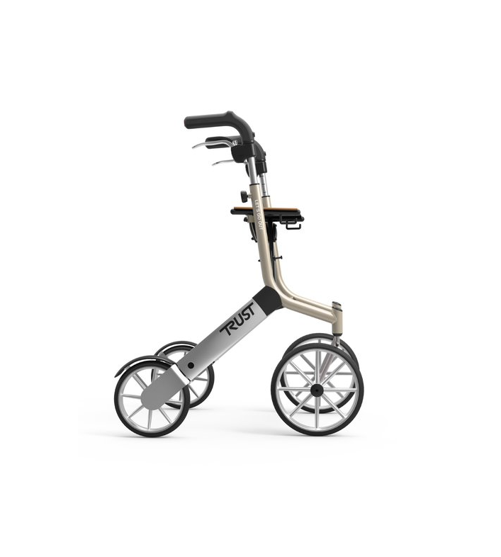 Déambulateur Let's Go Out – Rollator 4 roues léger et élégant avec sac inclus