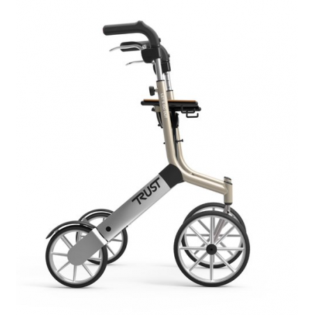 Déambulateur Let's Go Out – Rollator 4 roues léger et élégant avec sac inclus