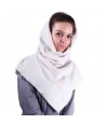 Châle capuche tour de cou 2 en 1 - Coloris blanc